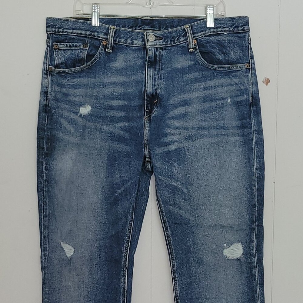 Levi's 541 Distressed Athletic Taper Fit Men's Medium Wash Jeans, W36 L34